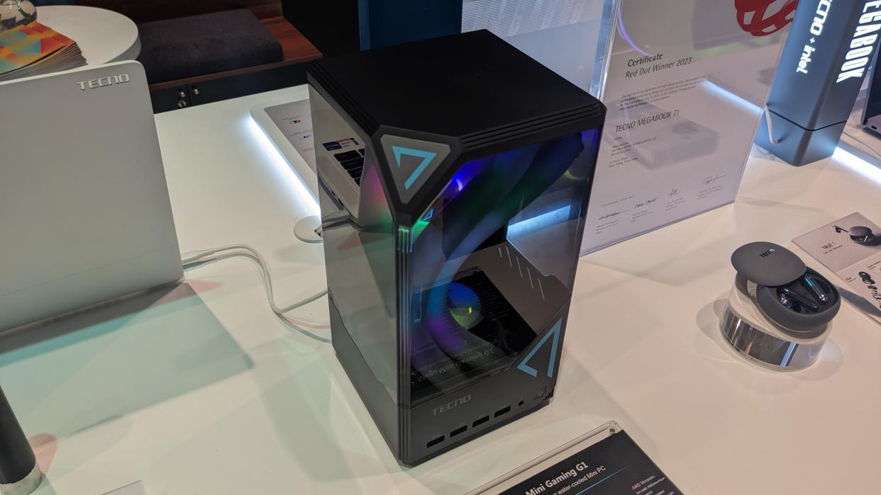  The Tecno MegaMini G1 compact gaming PC. 