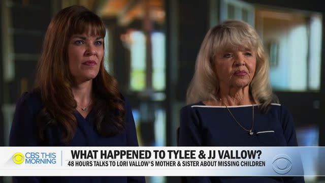 CBS News/YouTube Lori Vallow's sister Summer Shiflet, left, and mother Janis Cox