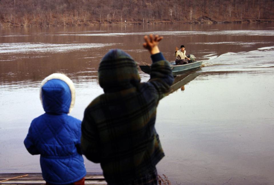 Harlan Hubbard Boating From Shore