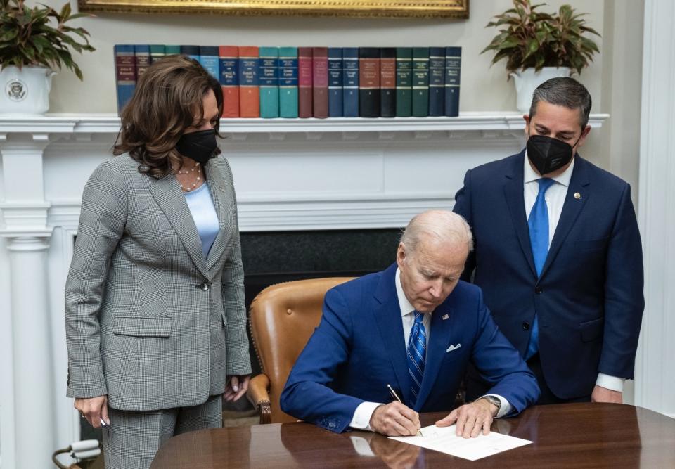 拜登宣布對烏克蘭新一波軍事援助。   圖/President Biden @POTUS推特