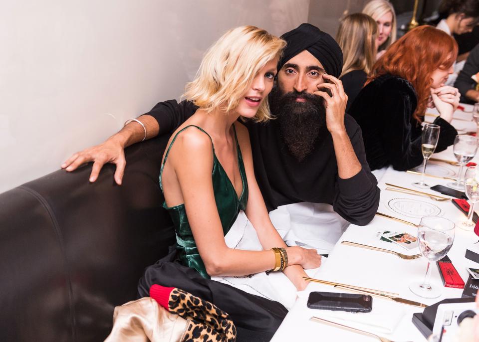 Anja Rubik and Waris Ahluwalia