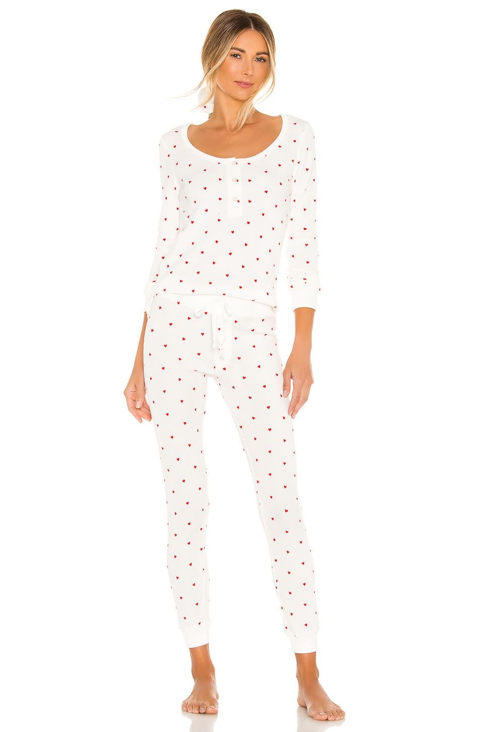 26) Thermal Heart PJ & Scrunchie Set