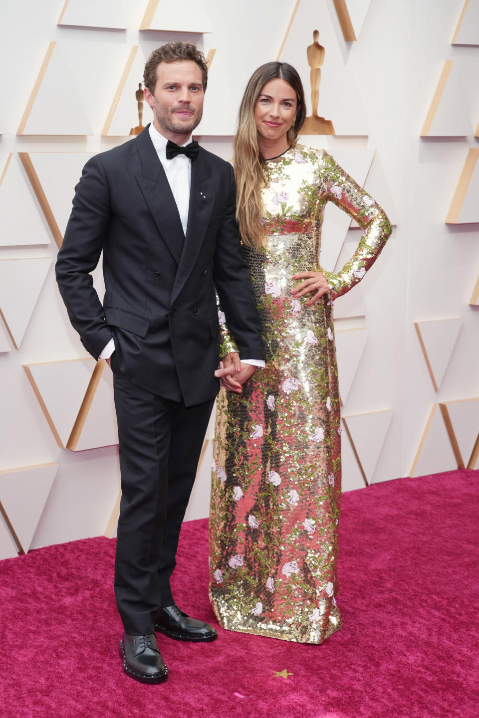 Jamie Dornan and Amelia Warner attend the 94th Annual Academy Awards at Hollywood and Highland on March 27, 2022 in Hollywood, California. (WireImage/Getty Images)