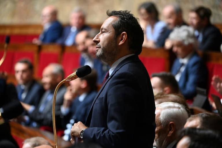 Le député RN Sébastien Chenu le 2 août 2022 à l'Assemblée nationale à Paris - Alain JOCARD © 2019 AFP