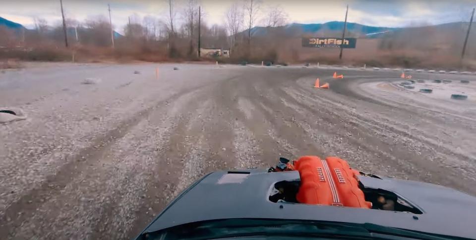 ferrari powered wrx at dirtfish rally school in snoqualmie washington