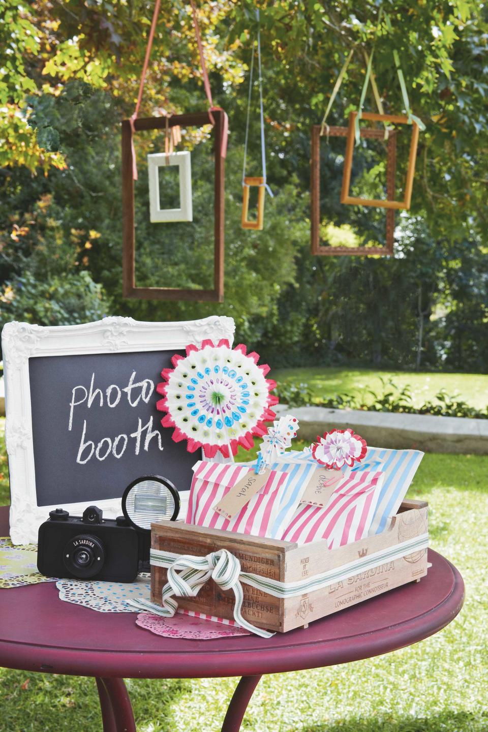 Create a photo zone for party memories