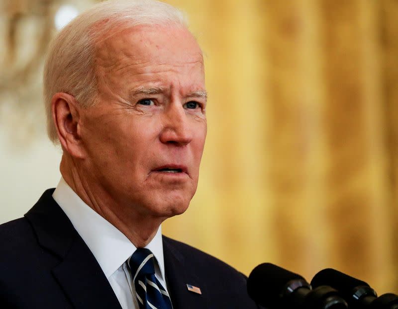 U.S. President Joe Biden holds news conference at the White House in Washington