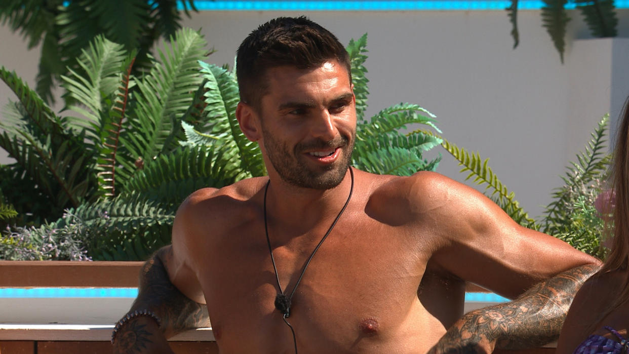 Adam Collard's Love Island return has shocked viewers. (ITV)