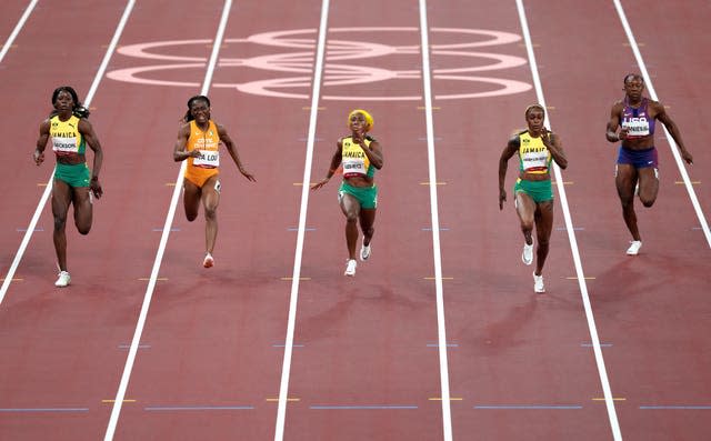 It was a Jamaica 1-2-3 in the women&#39;s 100m final at the Tokyo Games