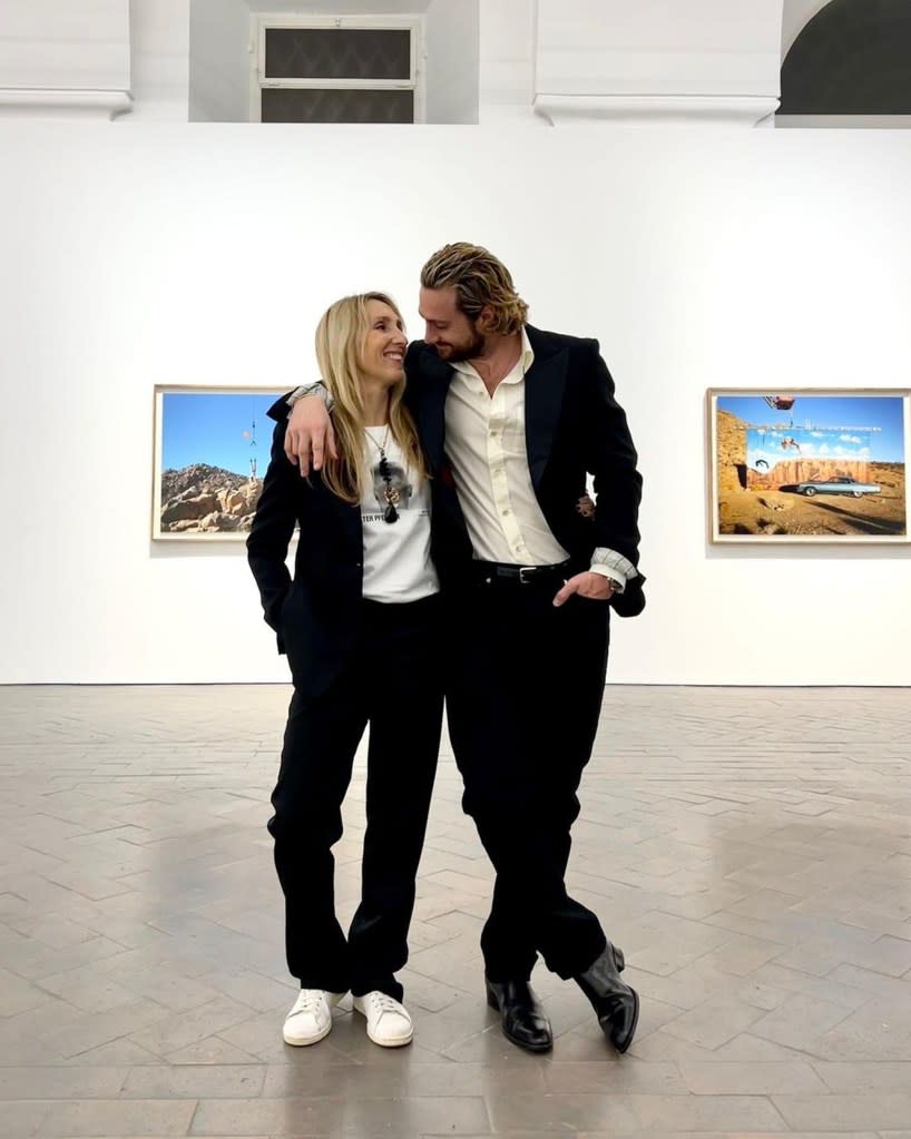 Aaron Taylor-Johnson with his wife, Sam.