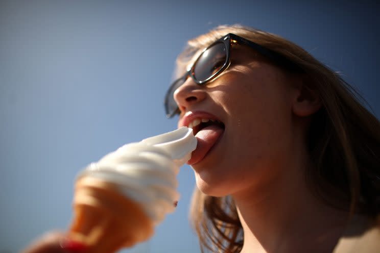 Ice cream treats for workers can not only cool them down but boost morale (Peter Macdiarmid/Getty Images)