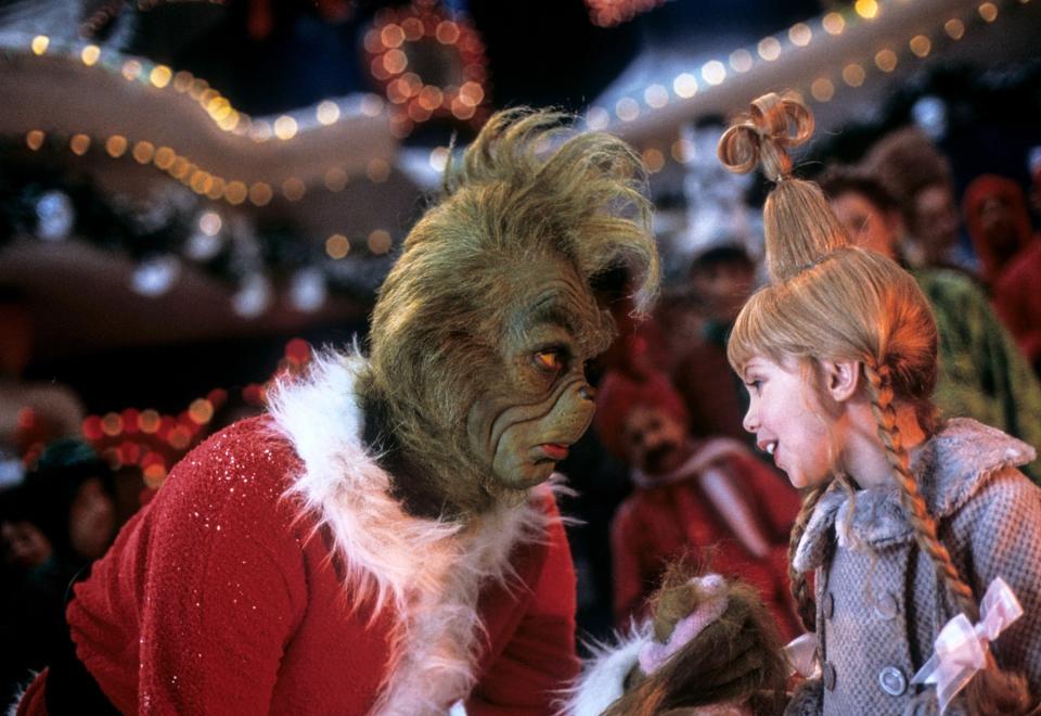 Jim Carrey as the Grinch