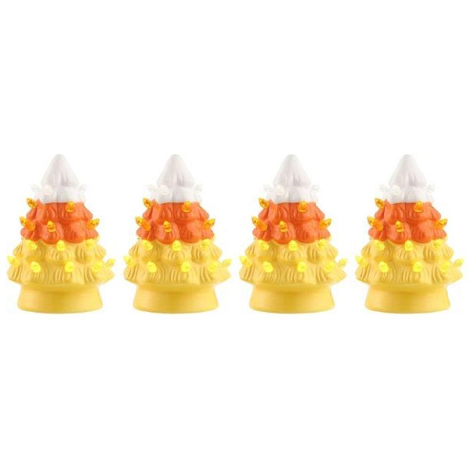 <p><a href="https://www.target.com/p/mr-halloween-ceramic-led-candy-corn-trees-5-5-set-of-4/-/A-84638826" rel="nofollow noopener" target="_blank" data-ylk="slk:Shop Now;elm:context_link;itc:0;sec:content-canvas" class="link ">Shop Now</a></p><p>5.5-Inch Ceramic LED Candy Corn Trees</p><p>target.com</p>