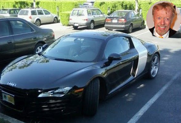 Nike founder Phil Knight has a $120,000 <b>Audi R8</b>. Knight, however, went for a bolder approach and got a black model with a contrasting silver sideblade. A Nike employee snapped his car, seen here, at the company's headquarters in Oregon.<br><br><i>Information via Wikipedia.</i>