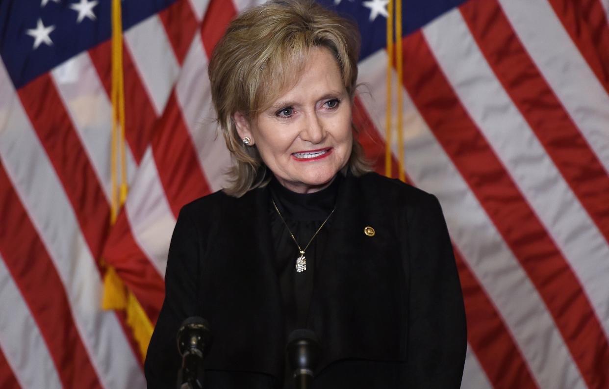 Sen. Cindy Hyde-Smith (R-Miss.) won her Senate seat in 2018 in a special election against Mike Espy. (Photo: Olivier Douliery/Pool via ASSOCIATED PRESS)