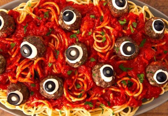 How to make edible eyeballs! (Savory!) - Spend With Pennies  Halloween  pumpkin recipes, Halloween food for party, Halloween dinner