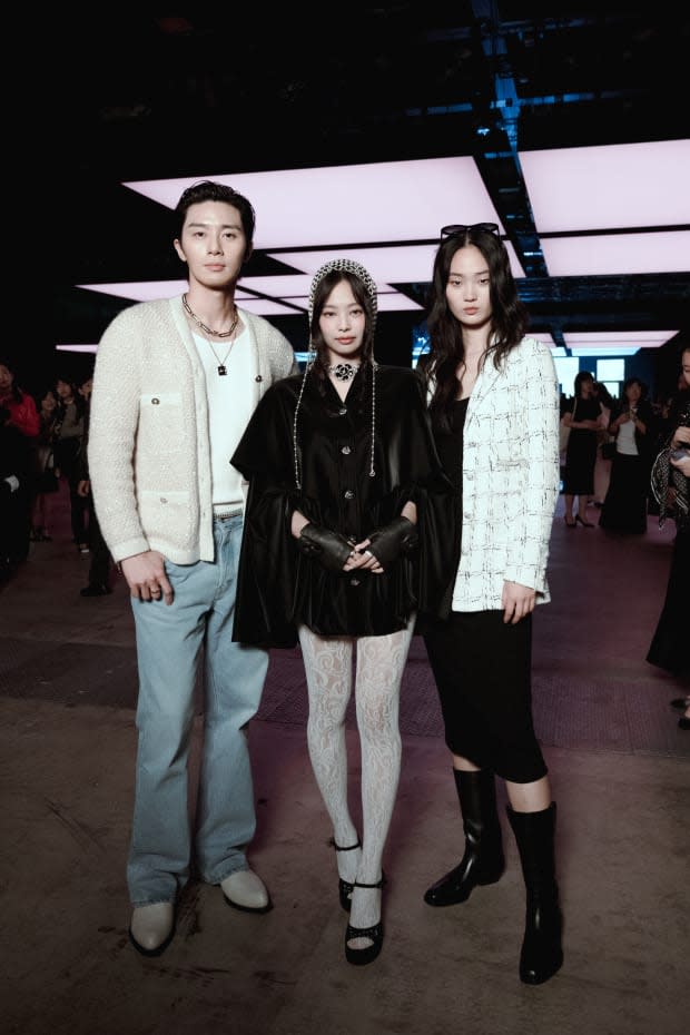 Jennie with Seojun Park and Hyunji Shin.<p>Photo: Courtesy of Chanel</p>