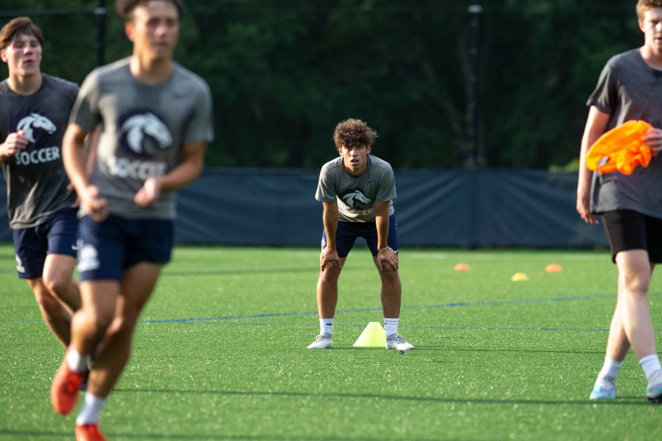 Senior Dylan Millevoi. Christian Brothers Academy soccer prepares for the upcoming fall season. 
Lincroft, NJ
Thursday, August 17, 2023