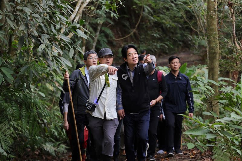 賴清德副總統27日參加「樟之細路石峎古道手作步道」活動。（圖／總統府提供）