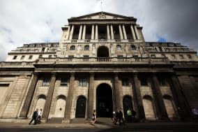 File photo dated 08/08/12 of a general view of the Bank of England as the institution is expected hold interest rates at record lows once more, amid speculation it will have to change the threshold for considering a hike in the cost of borrowing within months. PRESS ASSOCIATION Photo. Issue date: Thursday January 9, 2014. Economists predict that the strength of the economic recovery will see Bank governor Mark Carney lower the unemployment target under his forward guidance policy as soon as February to ensure rates remain at rock bottom. Rates have been held at 0.5% for nearly five years now and the Bank pledged last year not to consider a rise until the unemployment rate falls to 7%, at the time predicting this would not be reached until 2016. But unemployment has been falling sharply - down to a lower-than-expected 7.4% in October - as the recovery gains traction, meaning the threshold could be hit far sooner. See PA story ECONOMY Rates. Photo credit should read: Yui Mok/PA Wire