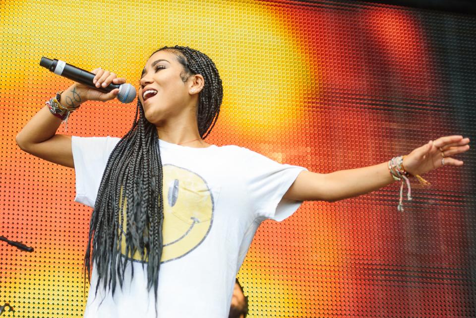 Jhene Aiko at the New Look Wireless Birthday Party in June 2015.