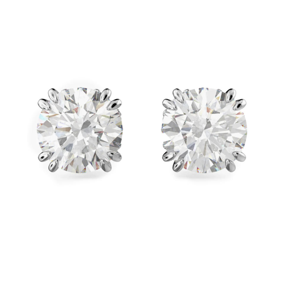 Swarovski Constella Stud Earrings on white background