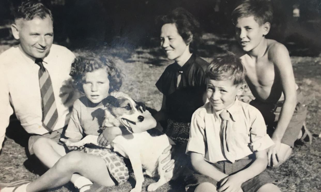 <span>Rachel Cockerell’s grandmother Fanny, centre, with husband Hugh, and children Lolly, Victor and Michael </span><span>Photograph: Rachel Cockerell</span>