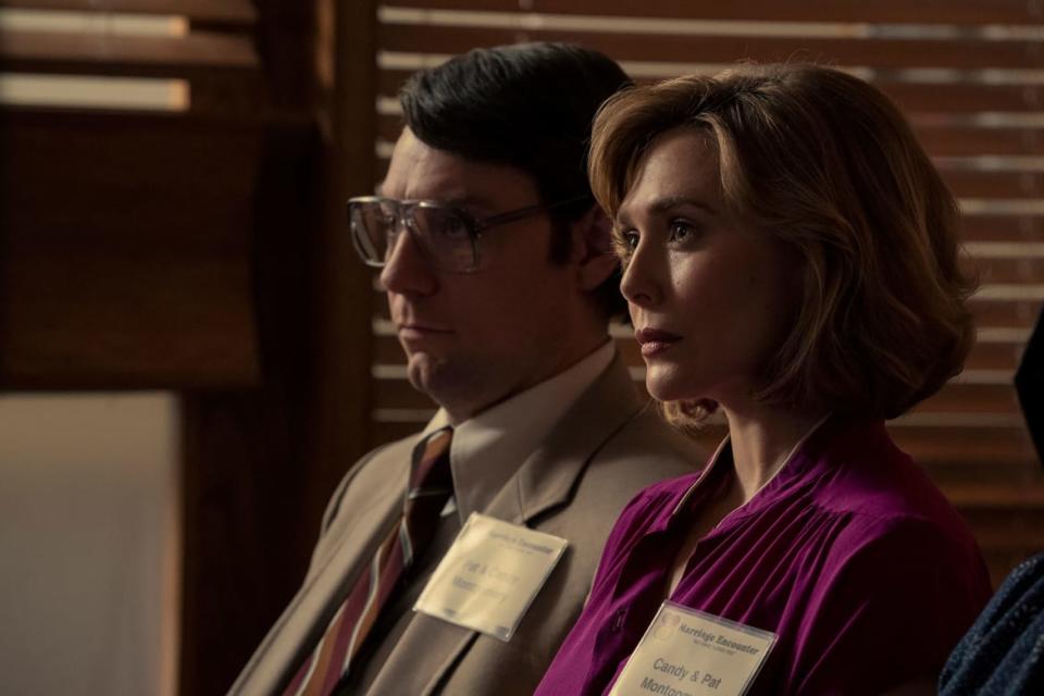 <div class="inline-image__title">Patrick Fugit, Elizabeth Olsen</div> <div class="inline-image__caption"><p>Patrick Fugit and Elizabeth Olsen in 'Love and Death'</p></div> <div class="inline-image__credit">Jake Giles Netter/HBO </div>