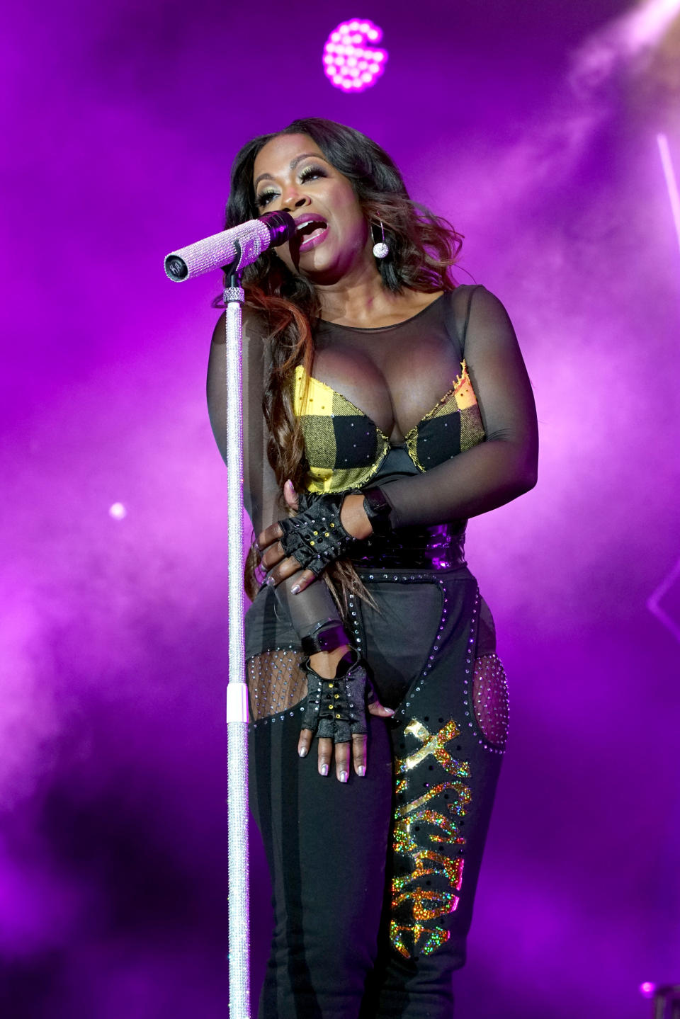 NEW ORLEANS, LA – JULY 07: Kandi Burruss of Xscape performs onstage during the 2018 Essence Festival presented By Coca-Cola – Day 2 at Louisiana Superdome on July 7, 2018 in New Orleans, Louisiana. (Photo by Bennett Raglin/Getty Images for Essence)