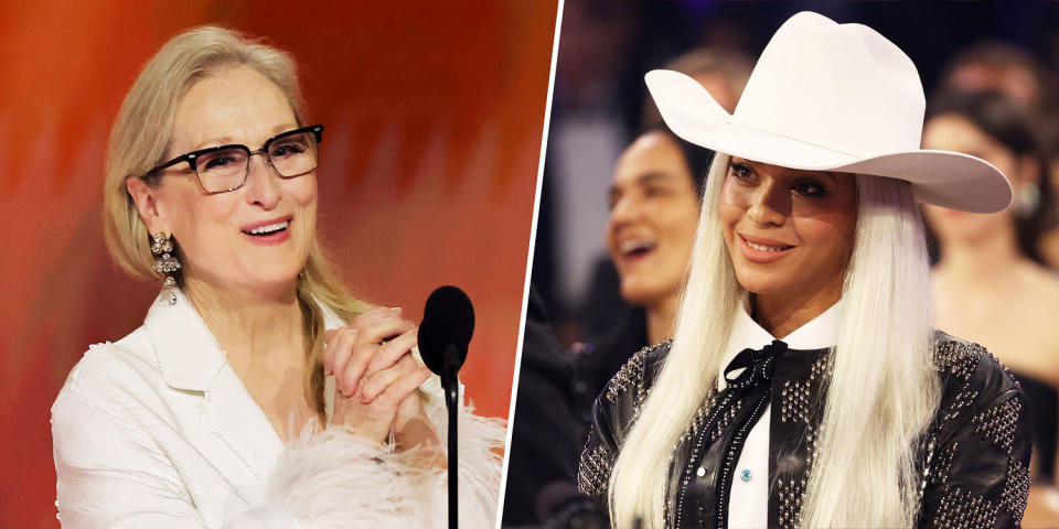 Meryl Streep and beyonce (Kevin Winter / Kevin Mazur / Getty Images)