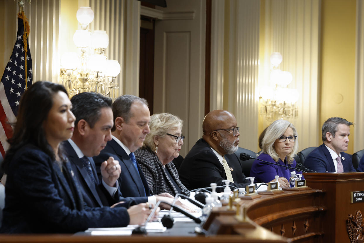 Members of the House select committee to investigate the Jan. 6 attack on the U.S. Capitol.