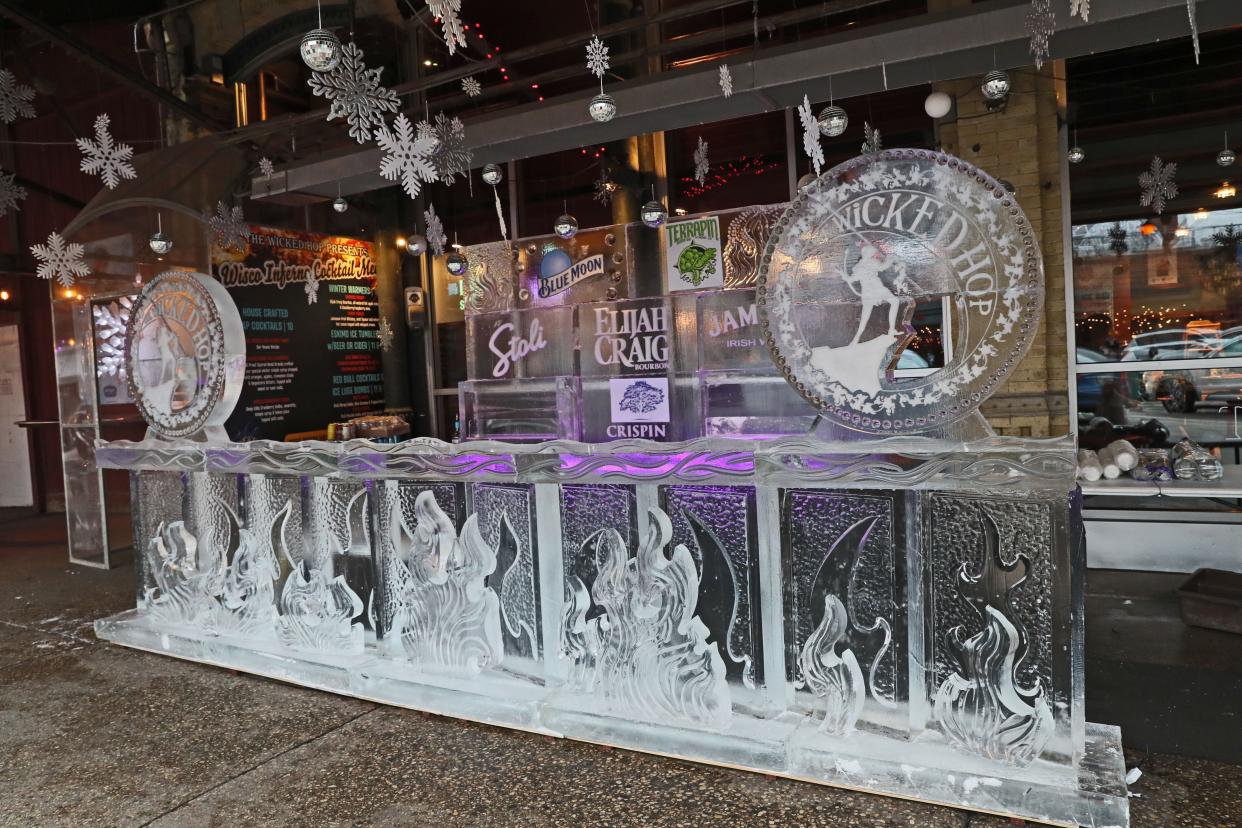 The Wicked Hop is planning to bring back its ice bar this month. This is how the Third Ward bar's ice bar looked in 2019.