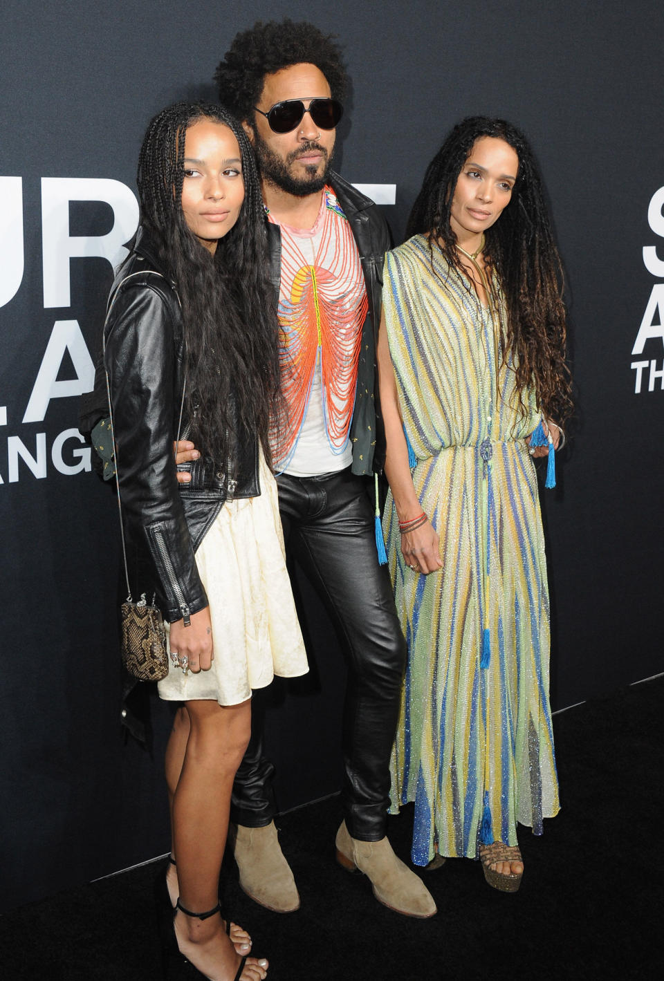 <p>Zoe Kravitz, Lenny Kravitz and Lisa Bonet</p>