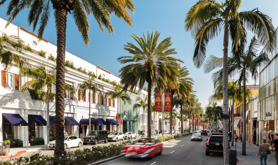 A view of Rodeo Drive. Photo by Brica Wilcox, courtesy of the Rodeo Drive Committee
