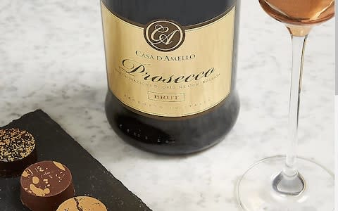 Marks and Spencer chocolate and Prosecco set 