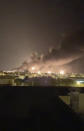 Smoke fills the sky at the Abqaiq oil processing facility on Saturday, Sept. 14, 2019 in Saudi Arabia. Drones claimed by Yemen's Houthi rebels attacked the world's largest oil processing facility in Saudi Arabia and a major oilfield operated by Saudi Aramco early Saturday, sparking a huge fire at a processor crucial to global energy supplies. (Validated UGC via AP)