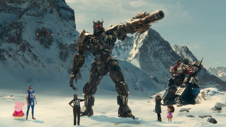 Peppa Pig, Josh Allen, and the Transformers in a new Paramount+ ad.