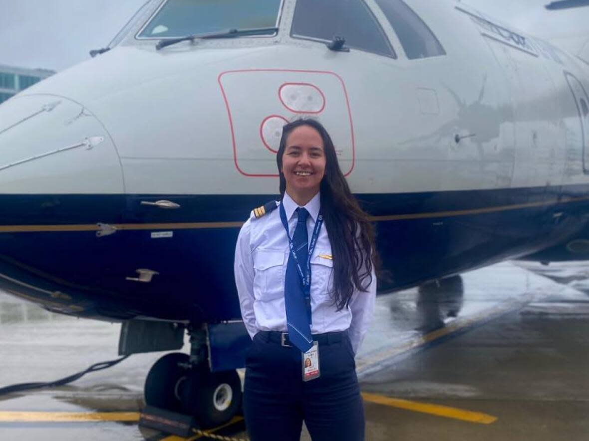 Doris Ipeelee, an Inuk pilot from Iqaluit, will begin her flying career in Nunavut. (Submitted by Doris Ipeelee - image credit)