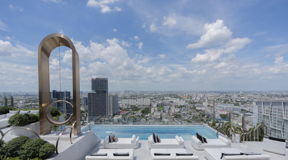 Day view of rooftop bar and The Giant Swing at level 34 (Photo: Melia)