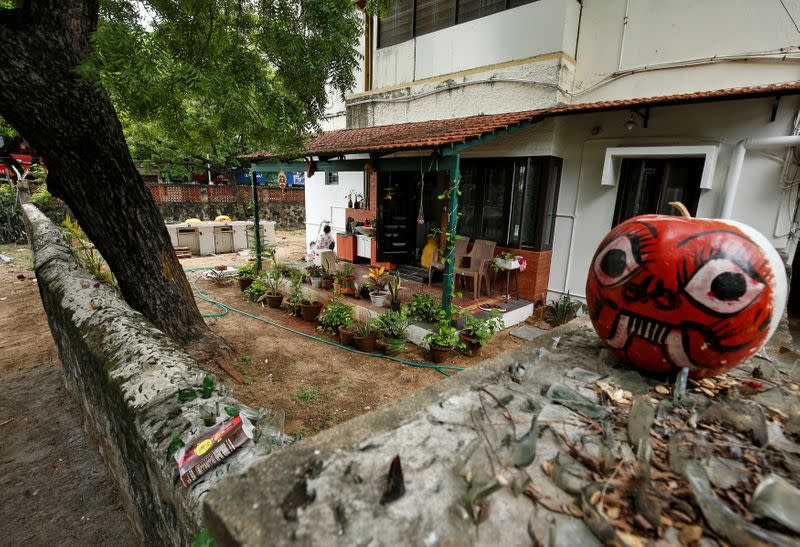 U.S. Senator Harris' maternal grandparents' former apartment is pictured where she visited occasionally, in Chennai