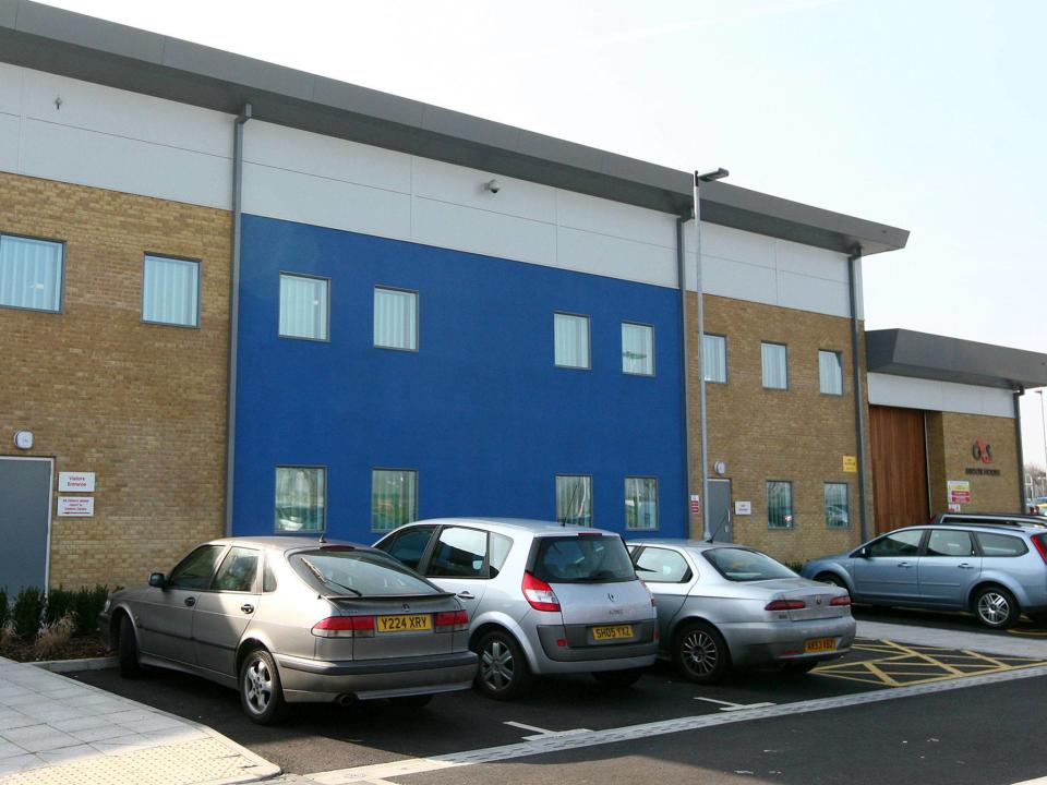 Brook House Immigration Removal Centre, next to Gatwick Airport in West Sussex: PA