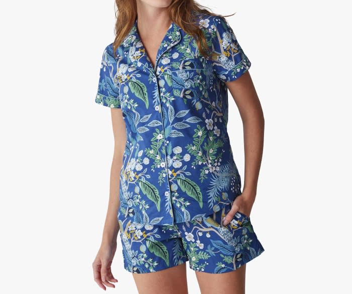 <p><a href="https://go.redirectingat.com?id=74968X1596630&url=https%3A%2F%2Friflepaperco.com%2Fpeacock-poplin-button-front-short-set-extra-small&sref=https%3A%2F%2Fwww.townandcountrymag.com%2Fstyle%2Fhome-decor%2Fg46330092%2Frifle-paper-co-company-store-bedding-collection%2F" rel="nofollow noopener" target="_blank" data-ylk="slk:Shop Now;elm:context_link;itc:0;sec:content-canvas" class="link ">Shop Now</a></p><p>Poplin Button Front Short Set</p><p>riflepaperco.com</p><p>$99.00</p>