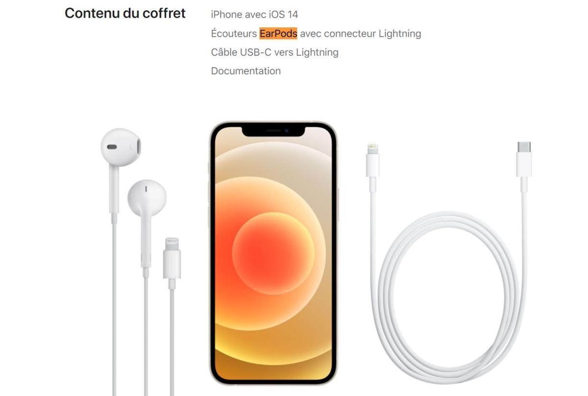 Écouteurs Apple EarPods avec connecteur Lightning