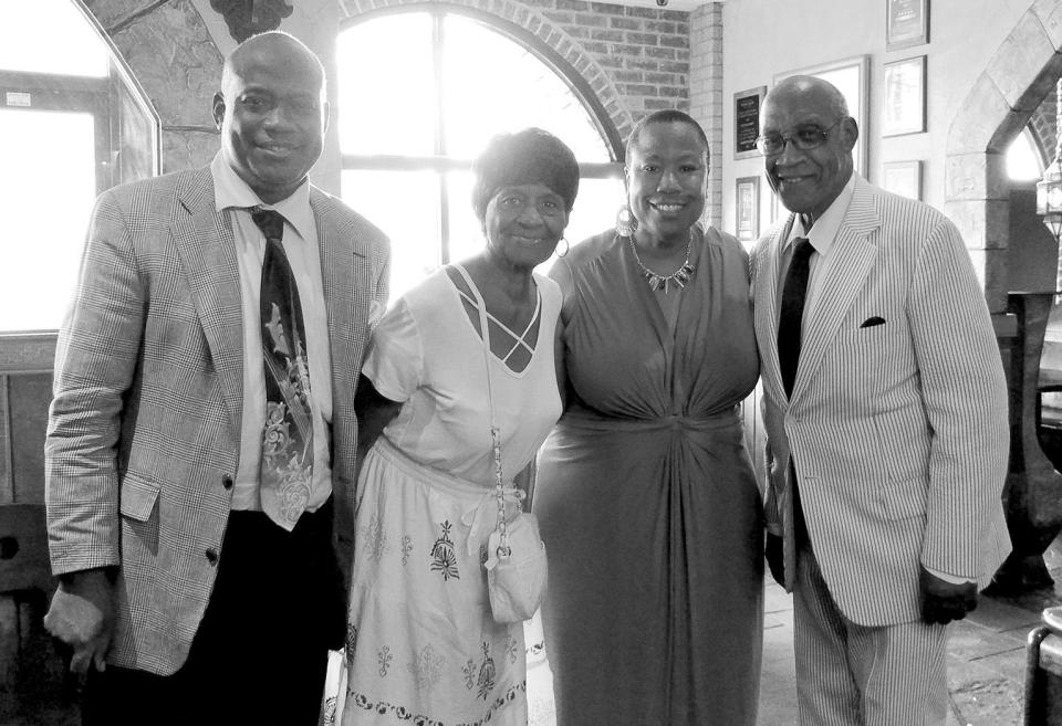 While serving Detroit school students and his community, Dr. Arthur Divers has been devoted to his family, including daughter Sheri (to the immediate left of Dr. Divers), his wife of 62 years, Bernice, and his oldest son Arthur.