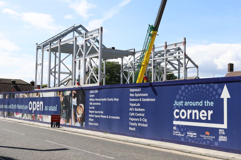 Major redevelopment work in Blyth, Northumberland.