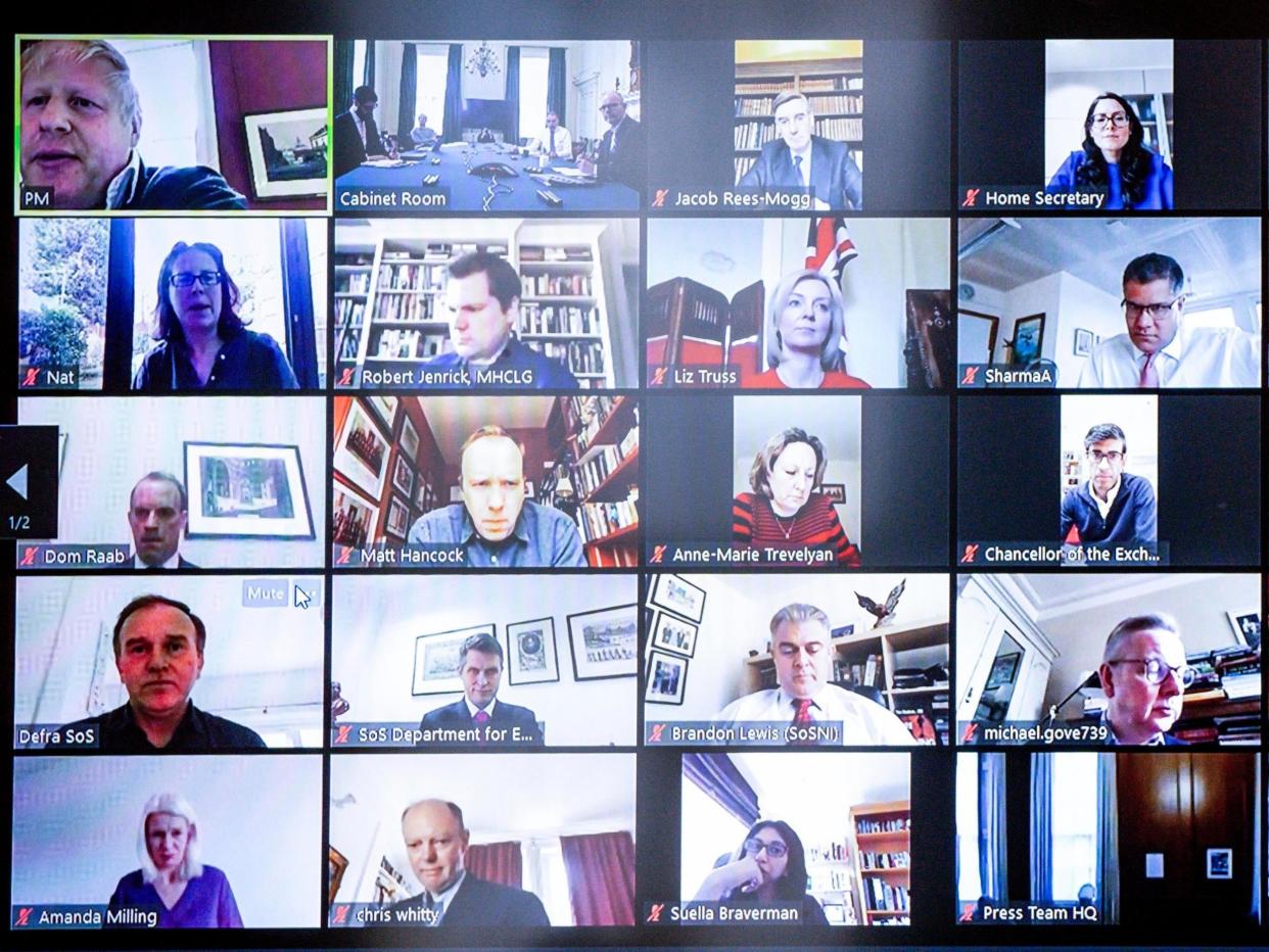 Video conference app Zoom has been used for cabinet meetings by the UK government during the coronavirus lockdown: Zoom