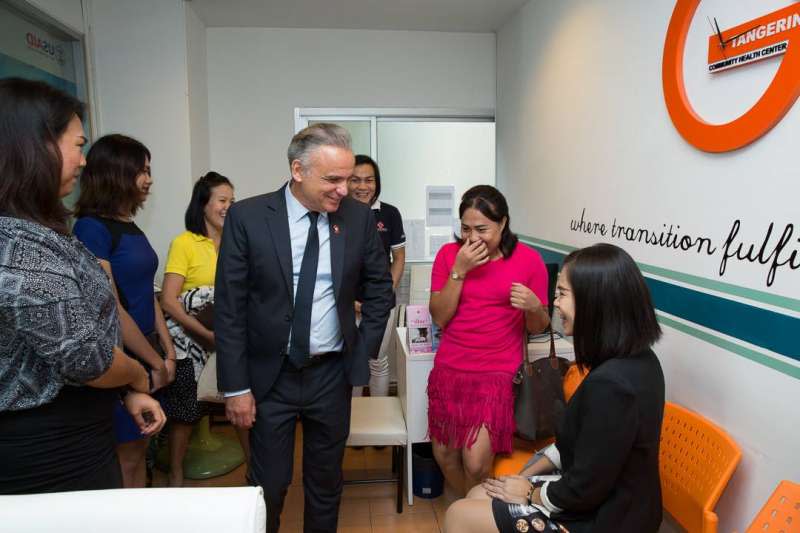 UNAIDS副署長盧爾斯到泰國參與活動。(取自UNAIDS Asia Pacific@facebook)