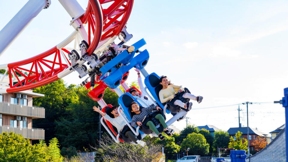 主打係以太空船作主題嘅過山車，連座位都會搖晃！
（圖：讀賣樂園主網站）
