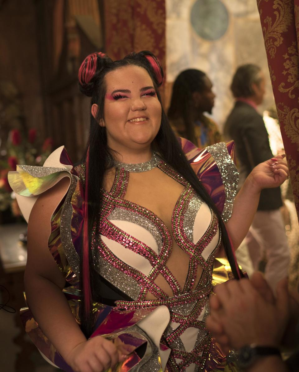 Netta Barzilai in Eurovision Song Contest: The Story of Fire Saga (Jonathan Olley/Netflix)