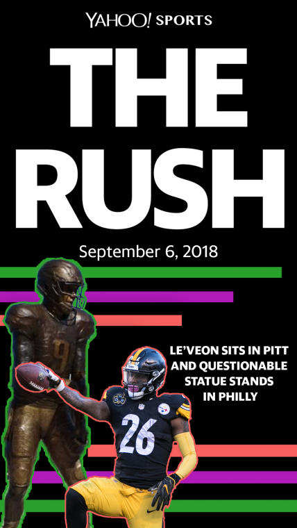 The Rush:  Le’Veon sits in Pitt and a questionable statue stands in Philly